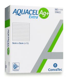 Aquacel® AG+ Extra, Pansament Absorbant, Hydrofiber® Technology, Antimicrobian Ag+, Convatec, Cutie 10 Buc